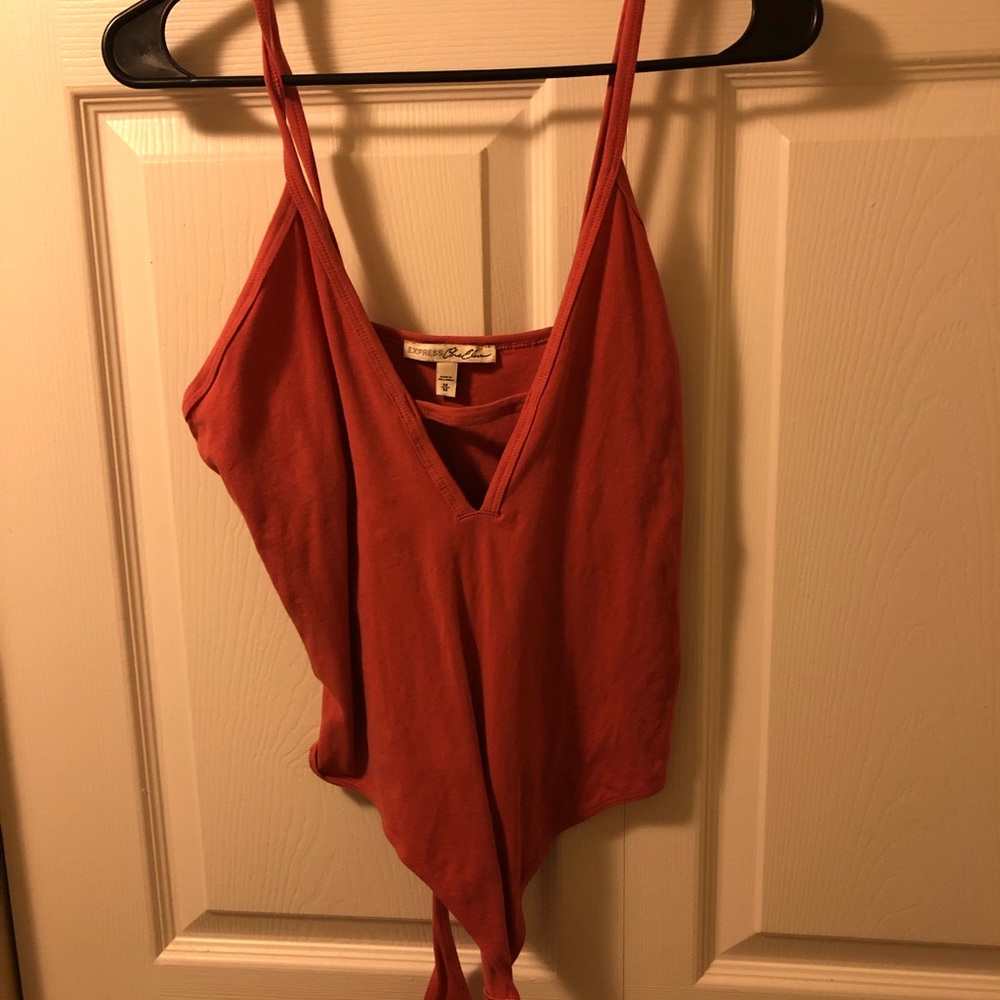 Pink low cut onesie